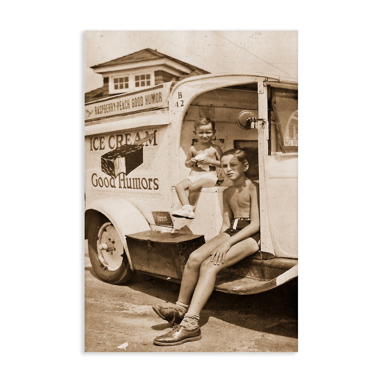 Stupell Industries Vintage Ice Cream Truck Canvas, design by Grotto Studios
